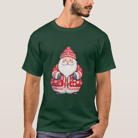 Skandinavier Folk Santa Claus T-Shirt (Vorderseite)