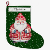 Skandinavier Folk Weihnachtsmann - Name Großer Weihnachtsstrumpf (Vorderseite)