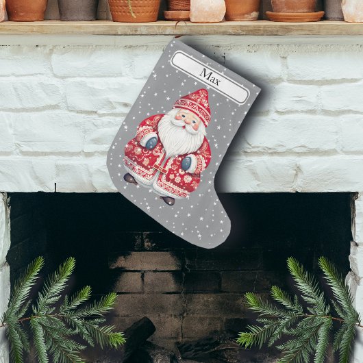 Skandinavier Folk Weihnachtsmann - Name Großer Weihnachtsstrumpf