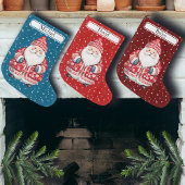 Skandinavier Folk Weihnachtsmann - Name Großer Weihnachtsstrumpf