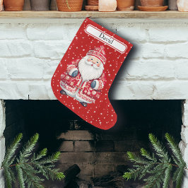 Skandinavier Folk Weihnachtsmann - Name Großer Weihnachtsstrumpf