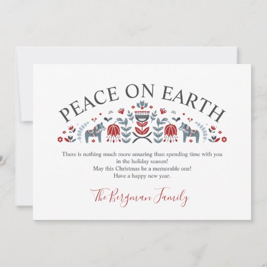 Skandinavier Folklore WELTFRIEDEN Foto Weihnachten (Vorderseite)