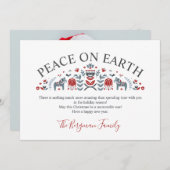 Skandinavier Folklore WELTFRIEDEN Foto Weihnachten (Vorne/Hinten)