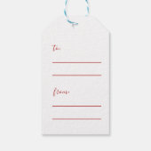 Skandinavier frohe Weihnachtsgnomies Geschenkanhänger (Rückseite)