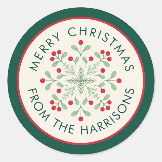 Skandinavier frohe Weihnachtsnamen Runder Aufkleber (Vorderseite)