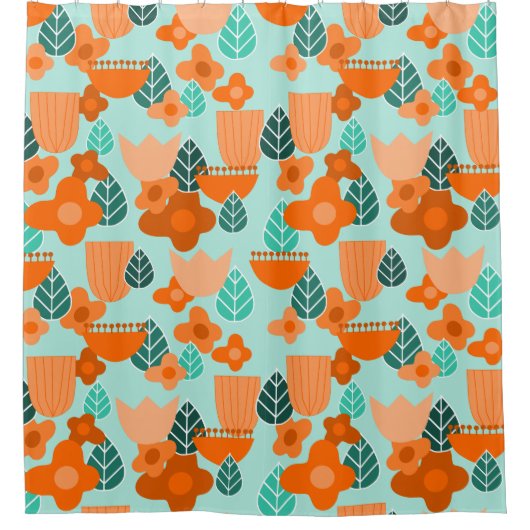 Skandinavier Frühling Duschvorhang (Vorderseite)