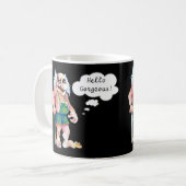 Skandinavier Funny Looking Liebe Troll Kaffeetasse (Vorderseite Links)