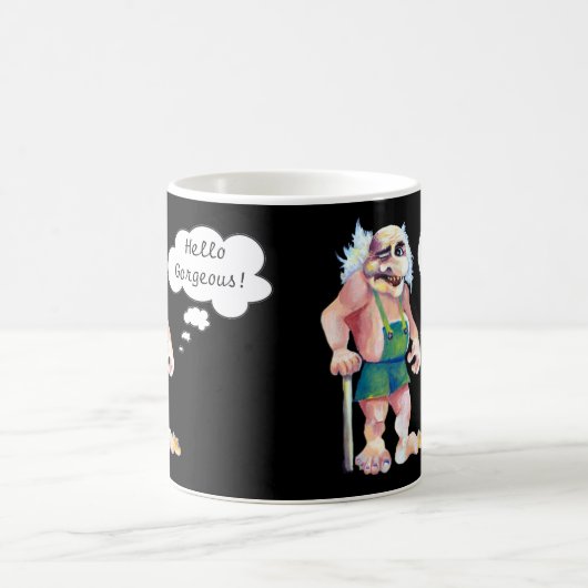 Skandinavier Funny Looking Liebe Troll Kaffeetasse (Mittel)