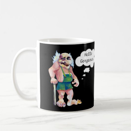 Skandinavier Funny Looking Liebe Troll Kaffeetasse (Links)