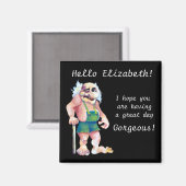 Skandinavier Funny Looking Liebe Troll Magnet (Vorderseite/Rückseite)