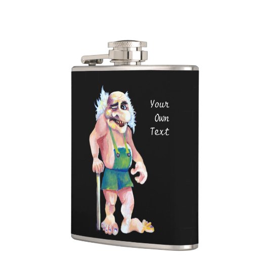 Skandinavier Funny Looking Ogrer Troll Flachmann (Links)