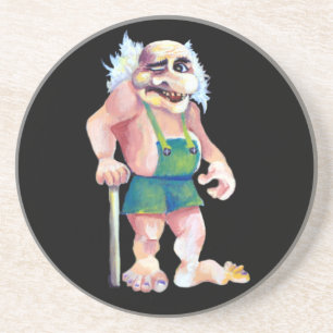 Skandinavier Funny Looking Ogrer Troll Untersetzer