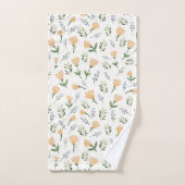 Skandinavier Gelbe Flora Badhandtuch Set (Handtuch)