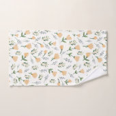 Skandinavier Gelbe Flora Badhandtuch Set (Handtuch)