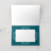 Skandinavier glücklicher Urlaub Jahr Aquamarin (Innen Mitte)