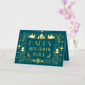 Skandinavier glücklicher Urlaub Jahr Aquamarin (Orchidee)