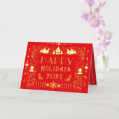 Skandinavier glücklicher Urlaub Jahr Rot (Orchidee)