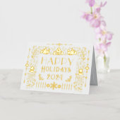 Skandinavier glücklicher Urlaub Jahr Weiß (Orchidee)