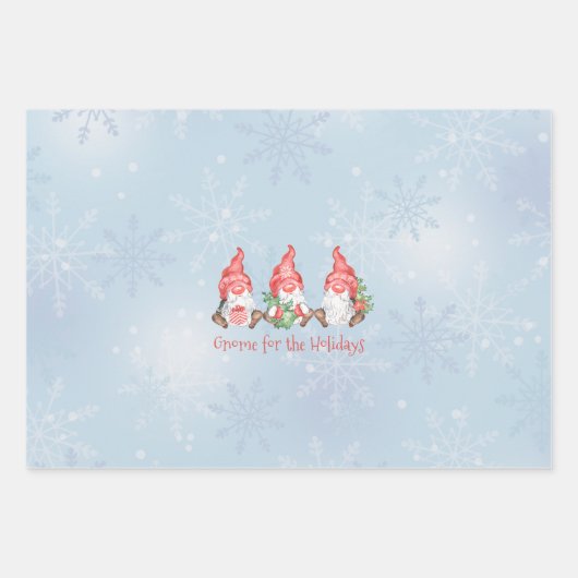Skandinavier Gnome für Weihnachten Geschenkpapier Set (Vorderseite 2)