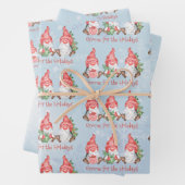 Skandinavier Gnome für Weihnachten Geschenkpapier Set (Beispiel)