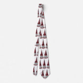 Skandinavier Gnome in Buffalo Karierte Krawatte (Rückseite)