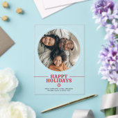 Skandinavier Happy Holidays Personalisiert Cards Acryleinladungen (In Situ (Hochzeit))