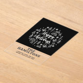 Skandinavier Happy Holidays Personalisiert Cards Acryleinladungen (Ablage )