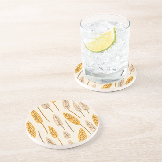 Skandinavier Herbstleaf Stone Untersetzer (Seite)