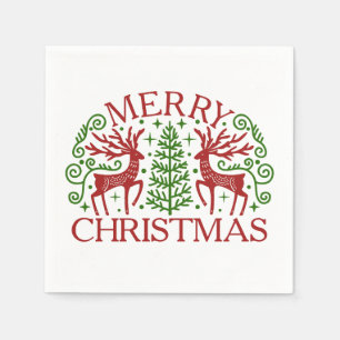 Skandinavier Hirschwein Serviette