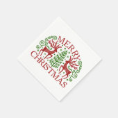 Skandinavier Hirschwein Serviette (Ecke)