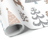 Skandinavier Ice Blauer Weihnachten Geschenkpapier (Rolleneckpunkt)