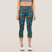 Skandinavier Illustrator Capri Leggings (Vorderseite)