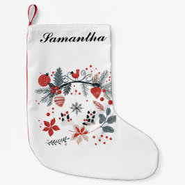 Skandinavier inspiriert Tier- und Vogelarten Kleiner Weihnachtsstrumpf