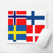 Skandinavier kennzeichnet Quartett Mousepad (Mit Mouse)