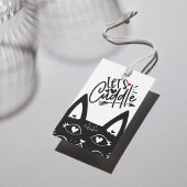 Skandinavier Let's Cuddle Black Cat Design Geschenkanhänger
