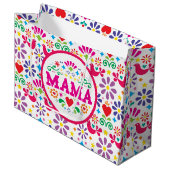 Skandinavier Mama Große Geschenktüte (Vorderseite Schrägansicht)