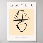 Skandinavier Minimalistisch Lamp Print Poster (Vorne)