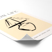 Skandinavier Minimalistisch Lamp Print Poster (Ecke)