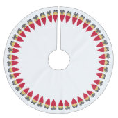 Skandinavier Nisse Folk Polyester Weihnachtsbaumdecke (Vorderseite)