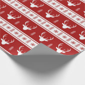 Skandinavier Rentier Geschenkpapier (Ecke)
