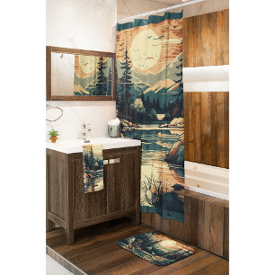 Skandinavier Retro Art Zuhause Badematte