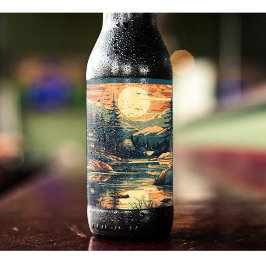 Skandinavier Retro Art Zuhause Bierflaschenetikett