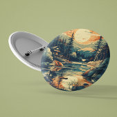 Skandinavier Retro Art Zuhause Button