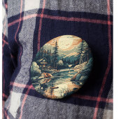 Skandinavier Retro Art Zuhause Button