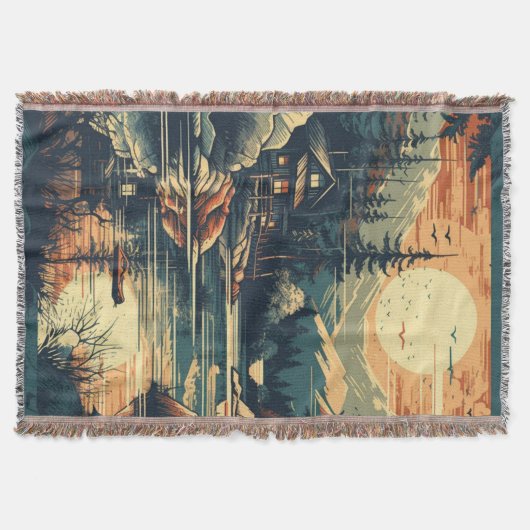 Skandinavier Retro Art Zuhause Decke (Vorderseite)