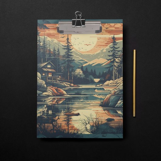 Skandinavier Retro Art Zuhause Klemmbrett