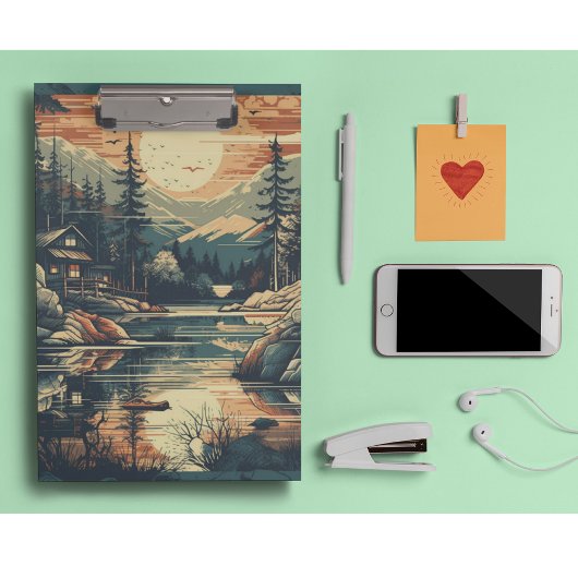 Skandinavier Retro Art Zuhause Klemmbrett