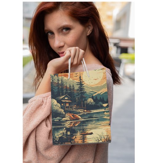 Skandinavier Retro Art Zuhause Mittlere Geschenktüte