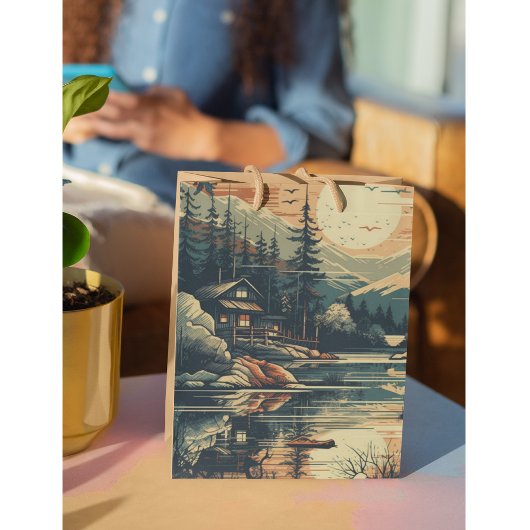 Skandinavier Retro Art Zuhause Mittlere Geschenktüte