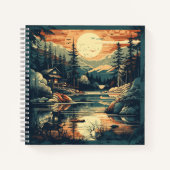 Skandinavier Retro Art Zuhause Notizblock (Vorderseite)